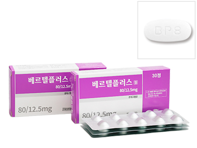 베르텔플러스정80/12.5밀리그램