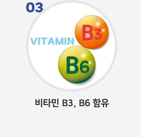 비타밈 B3, B6 함유